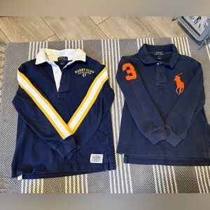 Polo by Ralph Lauren White and Navy Collar